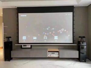 Hcl1 Series Motorized Inceiling Projector Screen With Remote Control