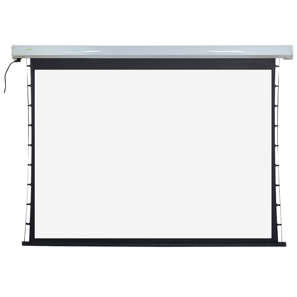 Commercial Iron motorized projector screen HD/4K tensioned remote  projection screen
