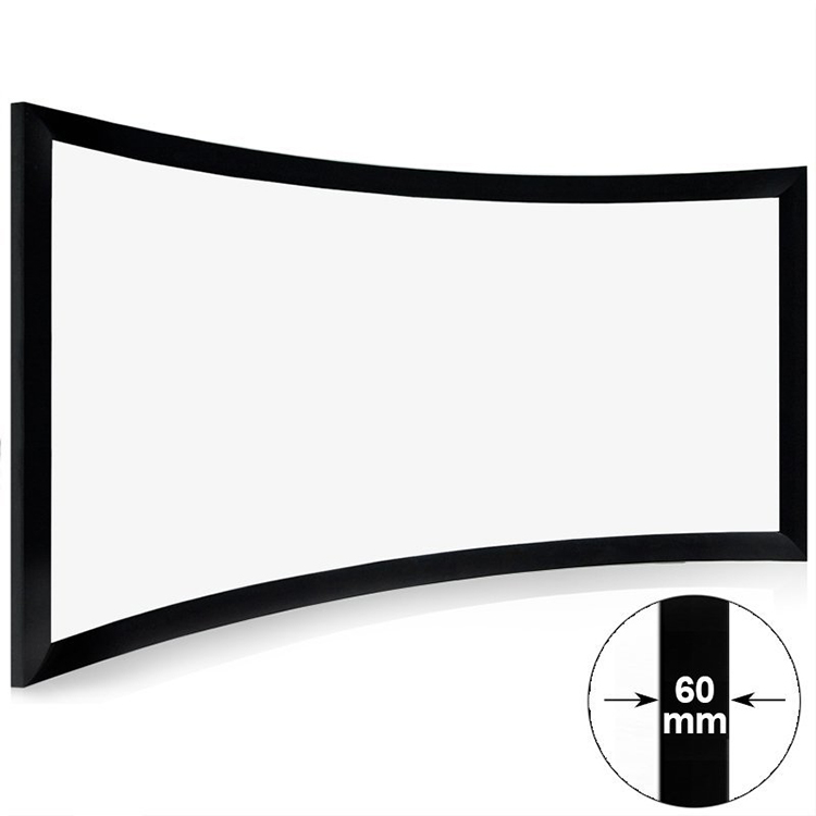 Cinema Curved 6cm Curved Fixed Frame Projection Projector Screen CHK60B Series