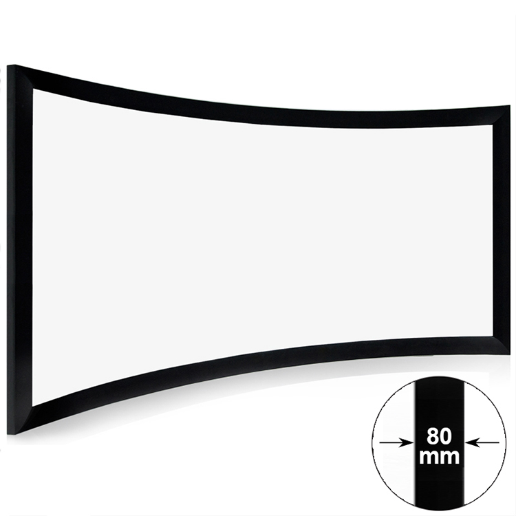 Home Theater Curved Frame Projection Screen CHK80B Series