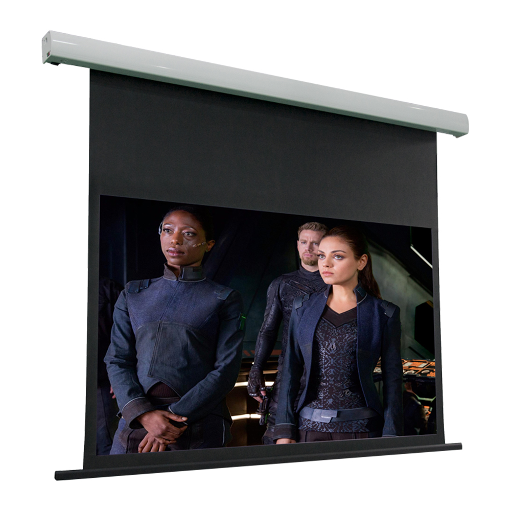4K ALR Black Crystal Motorized Tab-tensioned Screen for 3LCD Long Throw Projector EC2-black crystal